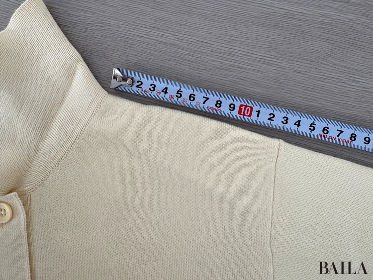 肩（襟〜切り替え部分）：約13cm