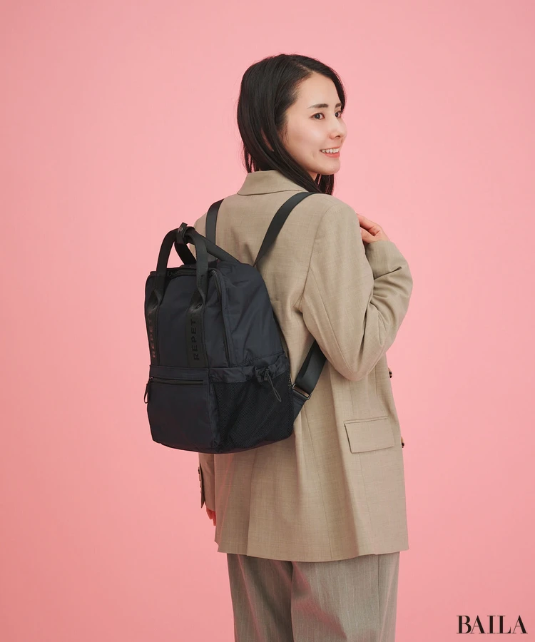 レペット　リュック　着用感　BACK