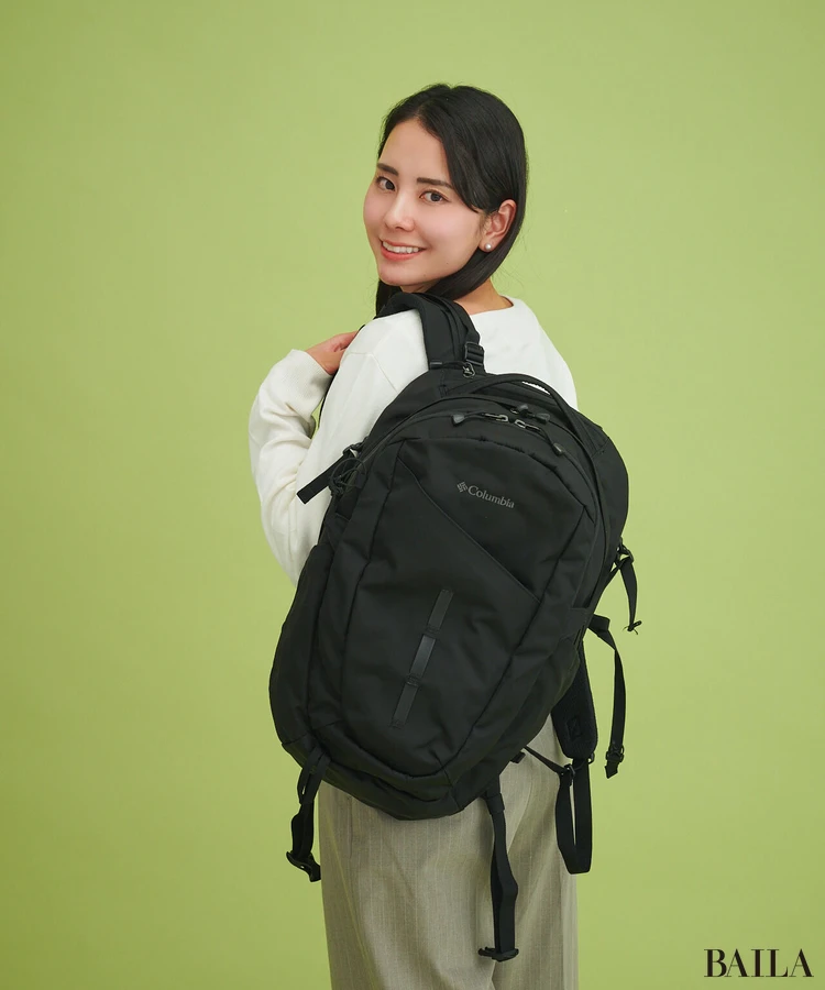 コロンビア　リュック　着用感　肩がけ　SIDE