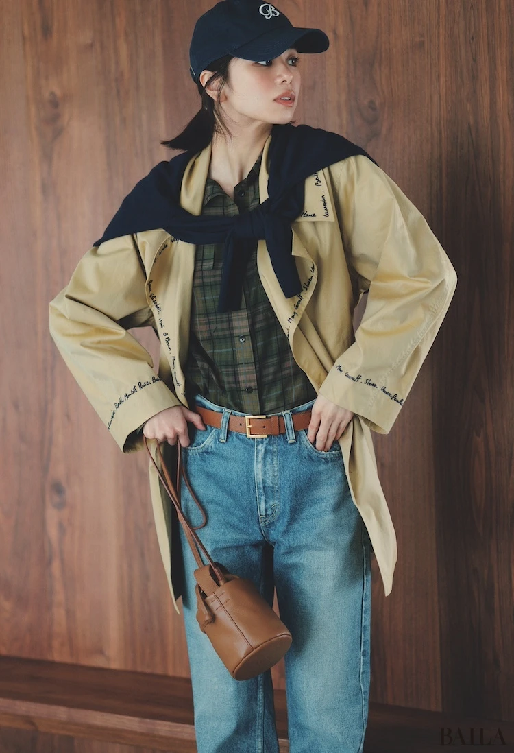 小粋なチェックを効かせて王道ベーシックにときめきを