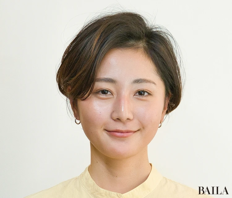 ニュアンスのある清潔感スタイル　正面