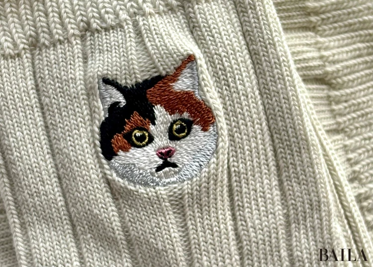 ミスターアンドミセスチーフ　ソックス　三毛猫　アップ