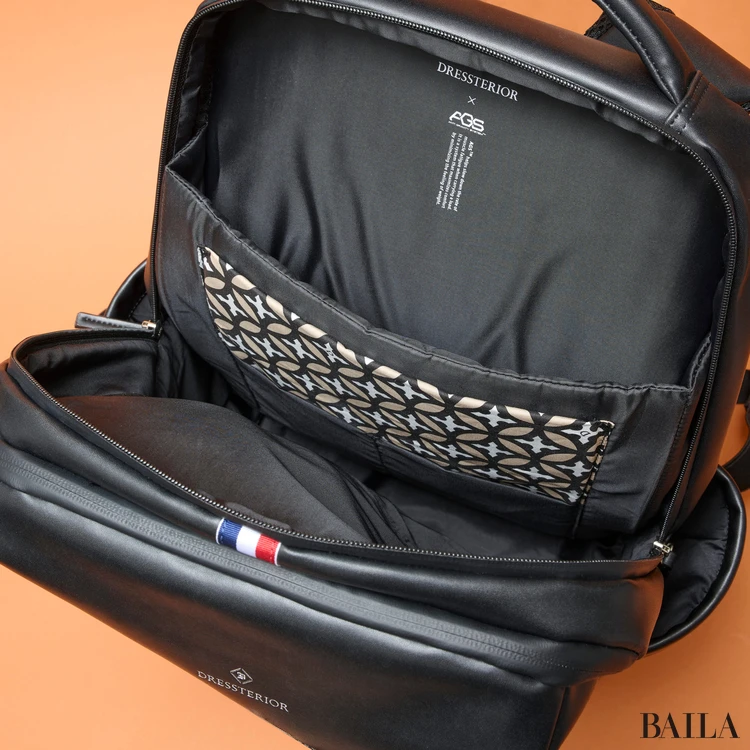 ドレステリア　【荷重軽減】サスペンション 再生皮革バックパック　メインスペース