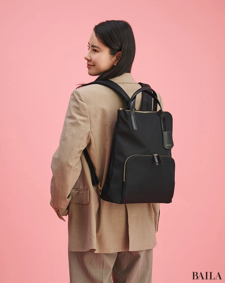 銀座かねまつ リュック 着用感