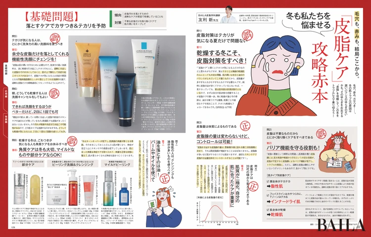 2025年12月26日（金）発売のBAILA2・3月合併号　冬も私たちを悩ませる「皮脂ケア」攻略赤本