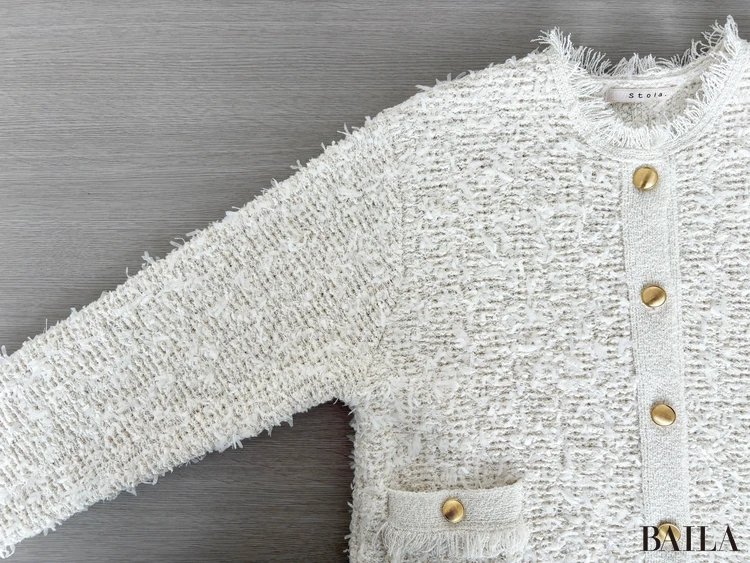 肩と腕周りのシルエット