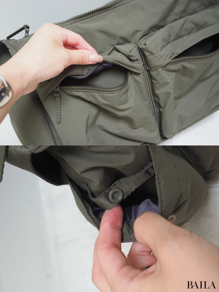 「マルチポケットショルダーバッグ」(¥2990)ディテール