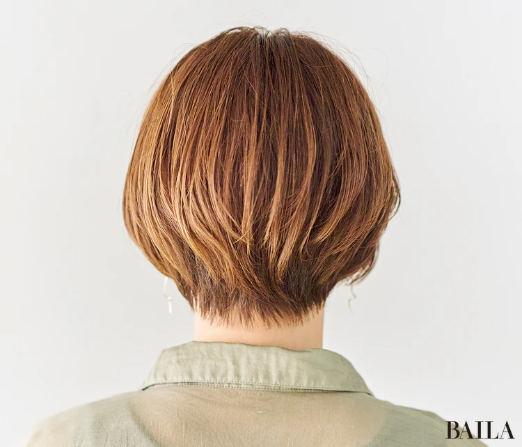 大人可愛い耳かけ2way ショートボブ　バック