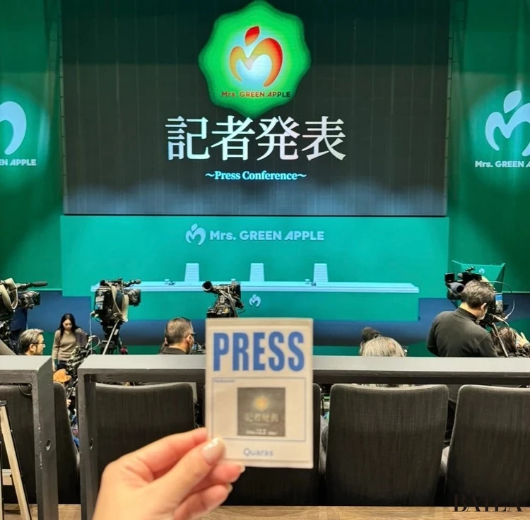 Mrs. GREEN APPLE、10周年記者発表に参加（鈴木日菜子さん）