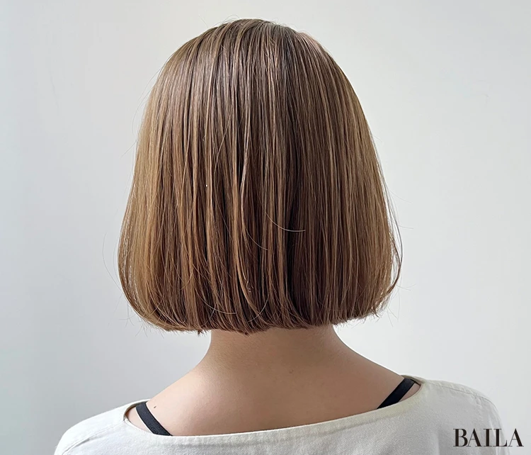 洒落感レイヤーボブ　バック