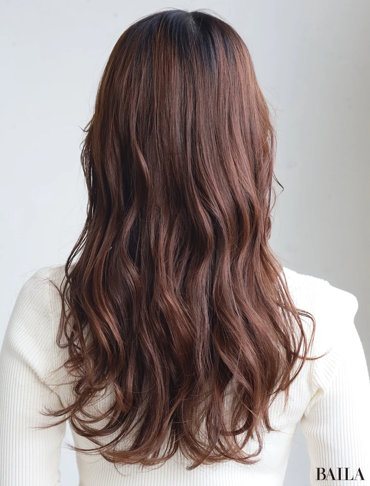 前髪あり×軽やかレイヤー　バック