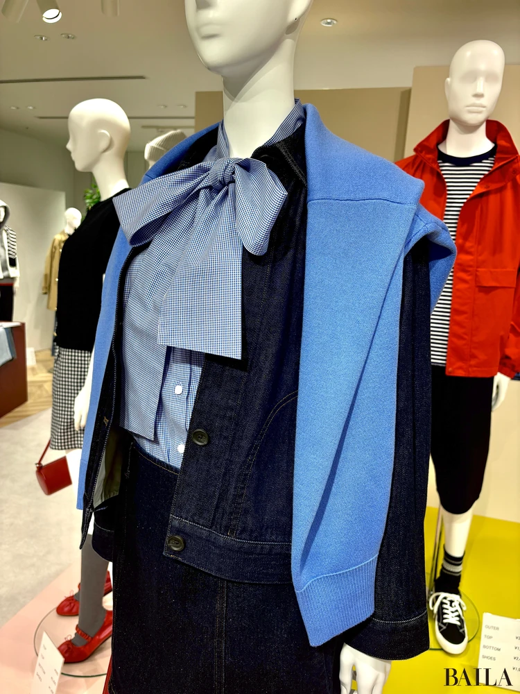 ボウタイブラウス¥2490