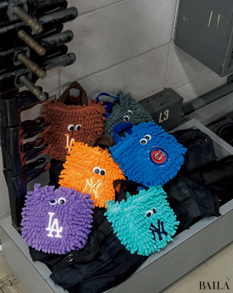 【INFIELDER DESIGN × THE STAND fool so good(s)(イ ンフィールダーデザイン×ザ スタンドフールソーグッズ)】目が合った瞬間にひと目ぼれしたもふもふモップバッグたち