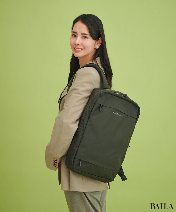 モンベル　リュック　着用感　肩がけ　SIDE