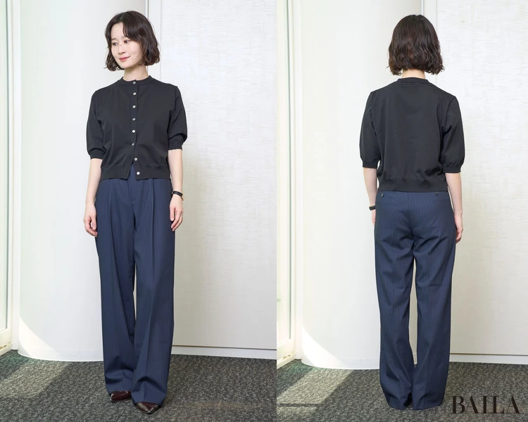 【ECお悩み①サイズ感が分からない】腰回りのフィット感はそのまま、股下が5cm伸びた！