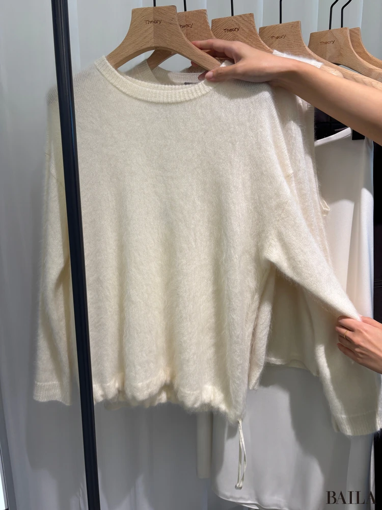 モヘアニットプルオーバー