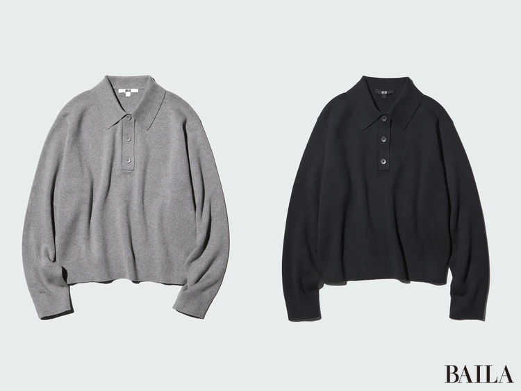 スムースコットンポロセーター　カラバリ