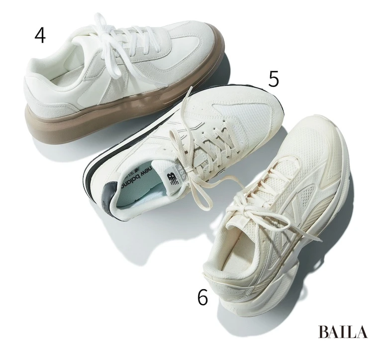 オフ白スニーカー　スニーカー通勤