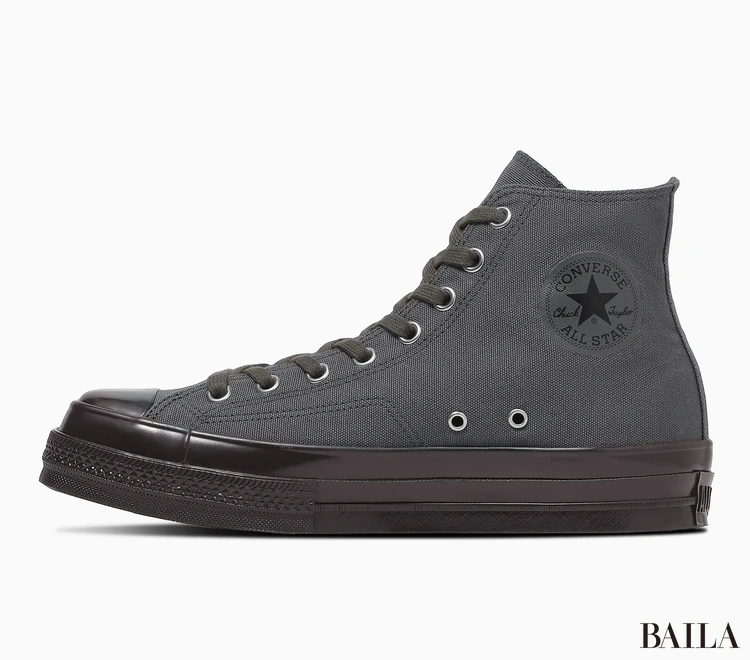 オールスター スクエアトウ HI アスファルトグレイ×ジェットブラック