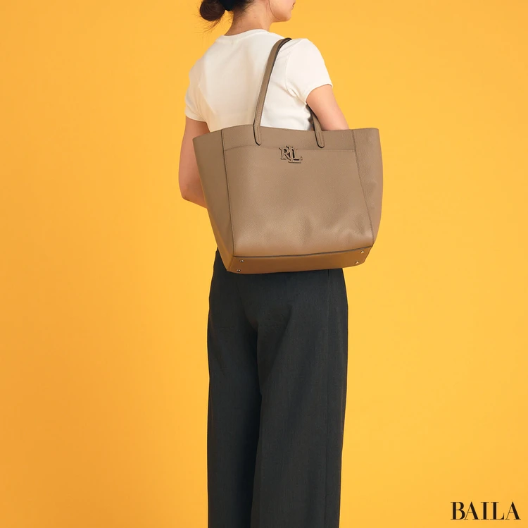 ローレン ラルフ ローレン ペブルド レザー ラージ Cameryn トート バッグ サイズ感