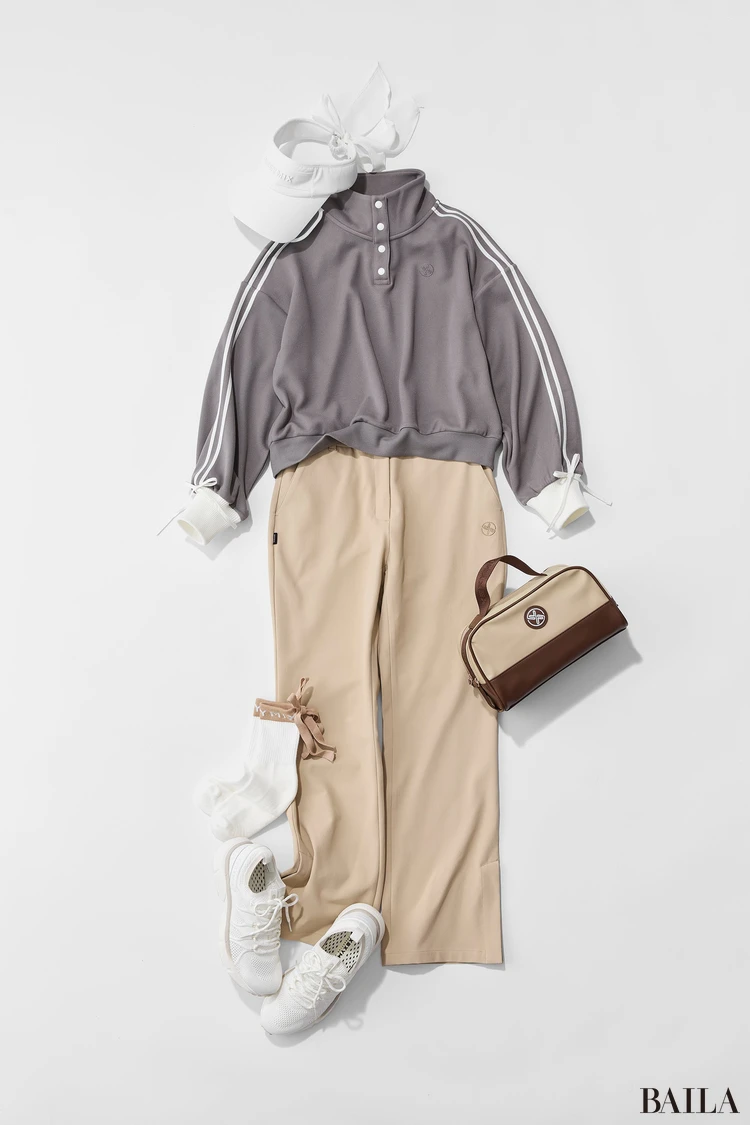 ゼクシィミックス　パンツスタイルのゴルフウエア