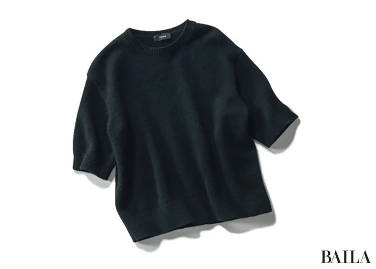 「半袖ニット」は秋~冬も意外に着回せる!今から冬までレイヤードスタイル3タイプ_7