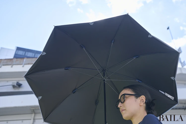 AURORAの日傘　最高水準の生地「東レ サマーシールド®️ Sp」使用し、遮光率は驚異の69％