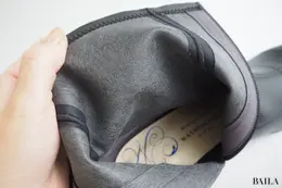 ワシントン靴店　晴雨兼用ショートブーツ　￥17600　ブラック　Lサイズ　24.0cm　24.5cm 162cm　内側　質感