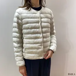 ユニクロ　パフテックコンパクトジャケット　着用画像　正面