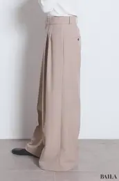 ドライタッチ2タックワイドパンツ　サイド