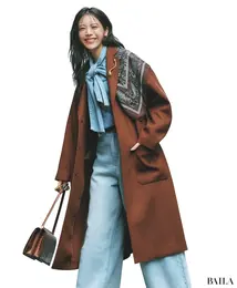 1.巻くだけで印象更新！ 【旬のスカーフ】でマンネリを脱出