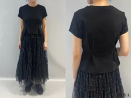 GU（ジーユー）×rokh（ロク）Tシャツディテールとコーデ