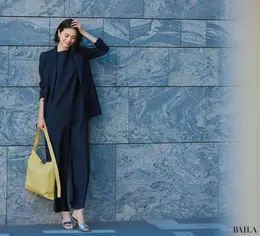 オールインワン×ジャケット　登壇コーデ