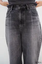 「ワイドストレートジーンズ」色落ち