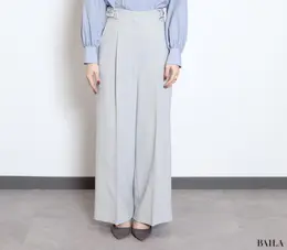 メタルポイントハイウエストパンツ　フロント　