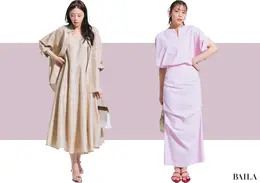 【秒でサマ見えする夏向きスカートセットアップ】単品でも映えるピンク＆ベージュを大人っぽ夏コーデ