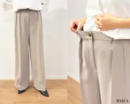 トリアセブレンド2タックワイドパンツ￥15000