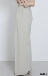 ツータックワイドパンツ　サイド