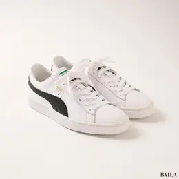 通勤ではきたいプーマのスニーカー　白スニーカー　バスケットクラシック