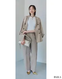 【AFTER WORK】プライベートでは肩羽織り+アクセ盛り