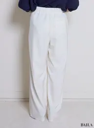 2-wayストレッチ イージーセミワイドパンツ　バック