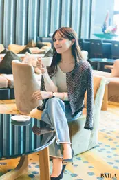 ホテルでお食事デートに行くジャケットコーデ