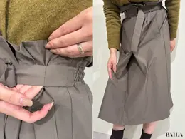 身長162cm GU rokh 2025 aw  Mサイズ「トレンチスカート by rokh」