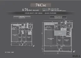 セントラルガーデン月島ザタワー　モデルルーム　間取り図