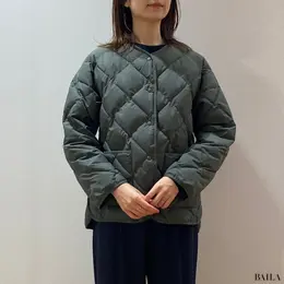 ユニクロ　パフテックリラックスジャケット　着用画像　正面