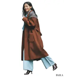 ベーシックコート×スカーフ