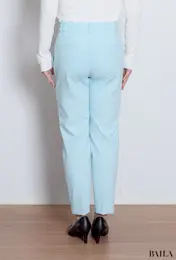 PLUS STYLEスティックパンツ（コットンブレンド）バック