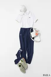 ラコステゴルフ　ポロシャツ×パンツのゴルフウエア