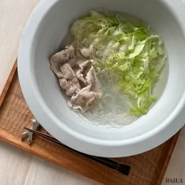 鶏手羽とキャベツの酒鍋のアレンジの完成写真