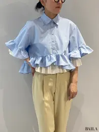 GU（ジーユー）×rokh（ロク）シャツとのレイヤード